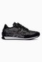 Women's Sneakers Sequined Mesh Detailed Shiny Casual Sports Shoes Lucina Black - 2