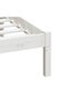 Bed frame, white, 160x200 cm, solid pine wood - 7