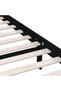 Bed frame, black, 140x200 cm, solid pine wood - 6