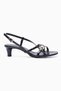 Women's Heels Sandals Ankle Strap Buckled Stylish Casual Shoes Lula Black - 2