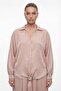 Women's Beige Summer Casual Dress with Accessories Top and Bottom Set - 3