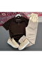 New Season Premium Fabric Ribbed Ottoman Summer Zippered T-Shirt and Sweatpants 2-Piece Set