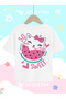 Girl's Sweet Watermelon Printed Oversized Comfortable Daily Use Combed Cotton T-Shirt - 3