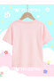 Girl's Princess Printed Oversize Comfortable Daily Use Combed Cotton T-Shirt - 4