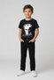 Boy's Black Short Sleeve Ataturk T-Shirt Black Pants April 23 October 29 - 2