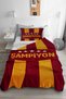 Champion Fan Yellow Red Single Pique Bedspread Set Children's Room Piqué Bedspread - 2