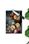 Cinnamon and Apple Hot Drink Tempered Glass Cutting Board 30X40 cm Size Uv Printing - Bckt019 - 3