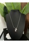 Charm Detail Letter t Necklace