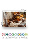 Autumn Cones and Acorns Tempered Glass Cutting Board 30X40 cm Size Uv Printing - Bckt017 - 7