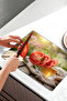 Tea Enjoyment Scenic Themed Tempered Glass Cutting Board 30X40 cm Size Uv Printing - Bckt011 - 5