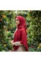 Jacquard Floral Print Scarf – Lightweight , Non-Slip , Modern Hijab Scarf 100 X 100 cm - 4