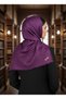 Jacquard Floral Print Scarf – Lightweight , Non-Slip , Modern Hijab Scarf 100 X 100 cm - 3