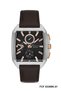 Modern Kasa Men's Wristwatch |   42 mm Steel Case, Dark Brown Leather Strap, Brown Ka - 6