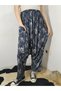 Combed Fabric Floral Patterned Baggy Bag with Pockets 100% Cotton - 4