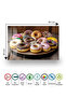 Mixed Donut Desserts Patterned Uv Printing on Tempered Glass Cutting Board 30X40 cm Size - Bckt050 - 7