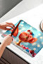 Strawberry Ice Cream Cup Patterned Tempered Glass Cutting Board Uv Printing in 30X40 cm Size - Bckt041 - 5