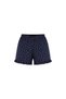 Women's Floral Print Bow Detailed Ribbed Knit Short Sleeve Shorts Set - 4