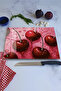 Red Fruit Themed Tempered Glass Cutting Board 30X40 cm Size Uv Printing - Bckt042