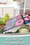Colorful Donut Patterned Tempered Glass Cutting Board 30X40 cm Size Uv Printing - Bckt044 - 6