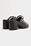 Bln 0052 Adjustable Buckle Detail Block Heel Slipper - 4
