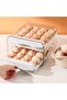 Kitchen double-layer egg storage box 32-grid