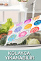 Colorful Watercolor Dot Patterned Tempered Glass Cutting Board 30X40 cm Size Uv Printing - Bckt051 - 5