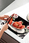 Strawberry Sweet and Floral Print Tempered Glass Cutting Board Uv Printing in 30X40 cm Size - Bckt052 - 5