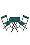 Ahşap Bistro Set Yeşil
