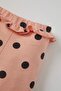 Baby Girl Polka Dot Patterned Ruffle Detailed Cotton Sweatpants - 3