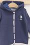 Hooded Cardigan Baby Boy Navy Blue - 2