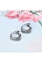 Angular Triangle Antique Design Lightweight Ring Snap Men's Steel Earrings - 2