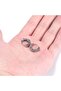 Angular Triangle Antique Design Lightweight Ring Snap Men's Steel Earrings - 4