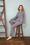 Women's Burgundy Patterned Pajama Set