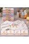 6-Piece Flora Light Cage Embroidered Hand-Face Towel Set with Velvet Pompoms (50 X 90 cm) - 4