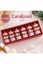 Carousel Christmas Tree Ornament Set of 6 Nostalgic Decorative Gift Pine Tree Ornament Decoration Set Tr - 3