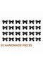 Black Wedding Candy, Gift Ornament, Balloon Ornament, Ready-Made Bow Satin Ribbon 10mm 50 Pieces