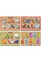 Wooden English Farm Animals-Wild Animals-Vegetables-Numbers Set of 4 Educational-Pedagogical Puzzle - 2