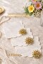 Presentation Napkin Cocktail Napkin Coffee Side Presentation Napkin Embroidered with Brooch