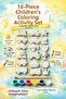 18 Pieces XL Size (3D) Vehicles Figure Stone Painting Set Children's Development Activity Set Car Stone
