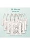 10 Pieces of Floral Design Paintable Cloth Bag - Educational Hobby Painting for Children Bag Pieces