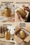 Makeup Organizer, Makeup Brush Holder, Makeup Organizer Set, Gold Color, Model 13 - 8