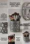 Makeup Organizer Makeup Brush Holder Makeup Organizer Organizer Silver Antique Color Model 81 - 4