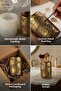 Makeup Organizer, Makeup Brush Holder, Makeup Organizer Set, Gold Antique Finish, Model 12 - 8