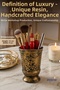 Makeup Organizer, Makeup Brush Holder, Makeup Organizer Set, Gold Antique Finish, Model 9 - 2
