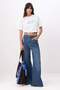 Ecru Slogan Boxy Low Sleeve Short Sleeve 100% Cotton Knitted T-Shirt Twoss26Ts00189 - 2