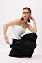 Beyaz Kalp Yaka Peplum Detaylı Party Büstiyer TPRSS26BS00019 - 2