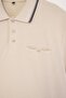 Beige Regular/Normal Cut Textured Polo Collar T-Shirt Tmnss26Po00021 - 5