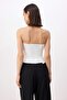 Beyaz Kalp Yaka Peplum Detaylı Party Büstiyer TPRSS26BS00019 - 4
