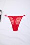 Red Lace Piece Piped Detail Thread Strap K Cup-Free Knitted Underwear Set Tbbss26Dg00003 - 6