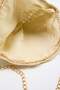 Beige Wicker Mini Size Women's Shoulder Bag Takss26Oc00009 - 6